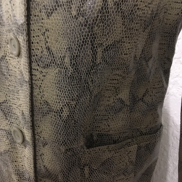 Adler snake print Leather jacket size M - Picture 6 of 10